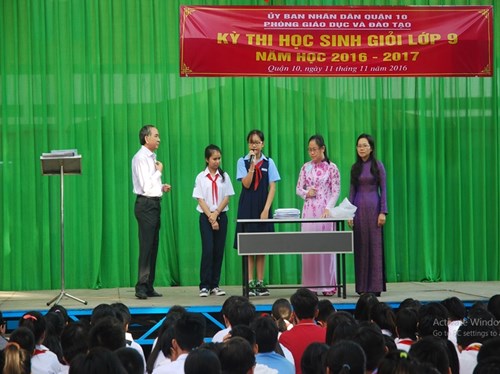 Kỳ thi “Học sinh giỏi lớp 9 cấp quận” năm học 2016 – 2017